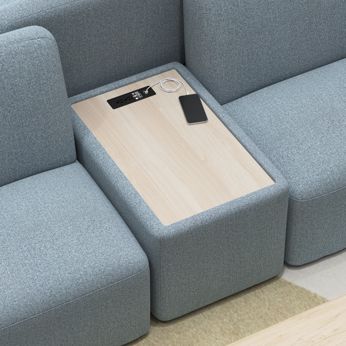 Assemble Modular Side Table with Charging Station