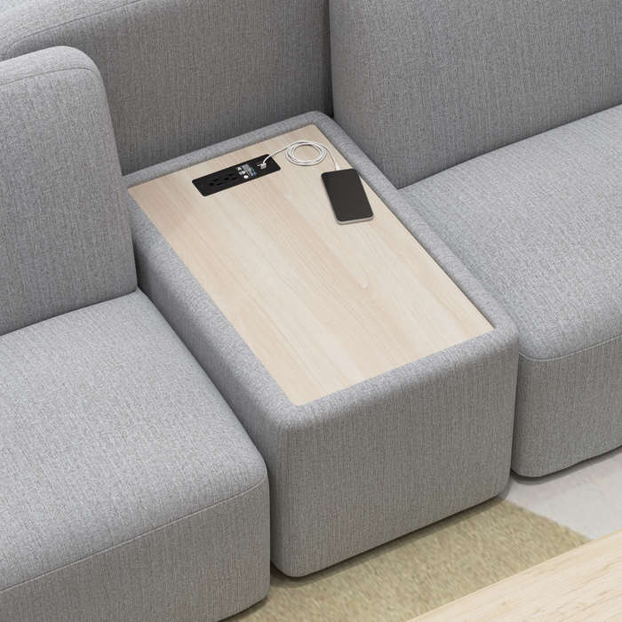 Assemble Modular Side Table with Charging Station