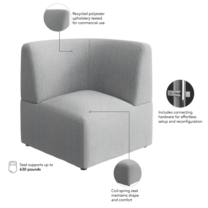 Assemble Modular Corner Lounge Chair