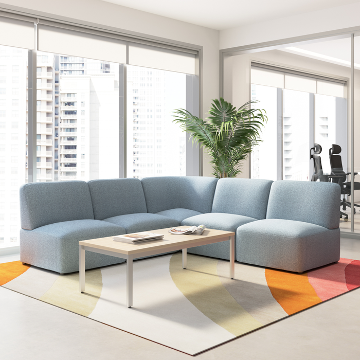 Assemble Modular 5 Seater L Shaped Sectional Lounge Sofa