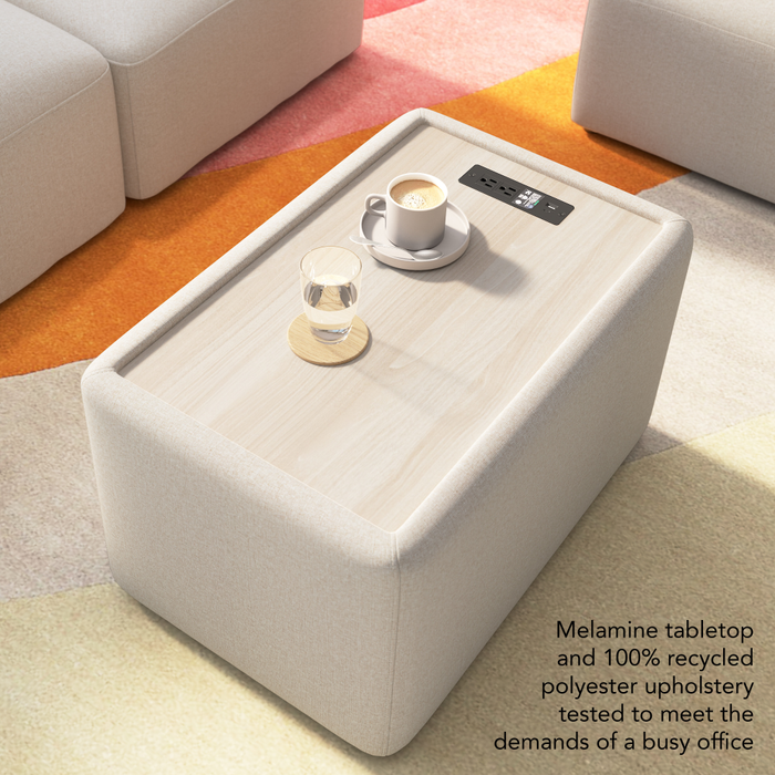 Assemble Modular 2 Seater Sectional with Charging Station