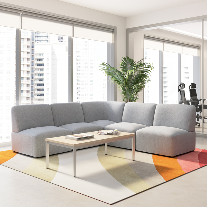 Assemble Modular 5 Seater L Shaped Sectional Lounge Sofa