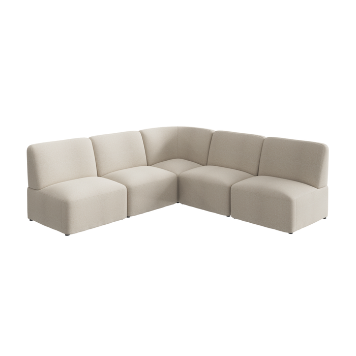 Assemble Modular 5 Seater L Shaped Sectional Lounge Sofa