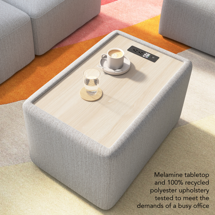 Assemble Modular 2 Seater Sectional with Charging Station