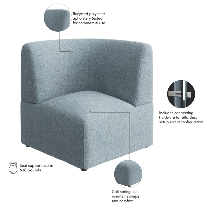 Assemble Modular Corner Lounge Chair
