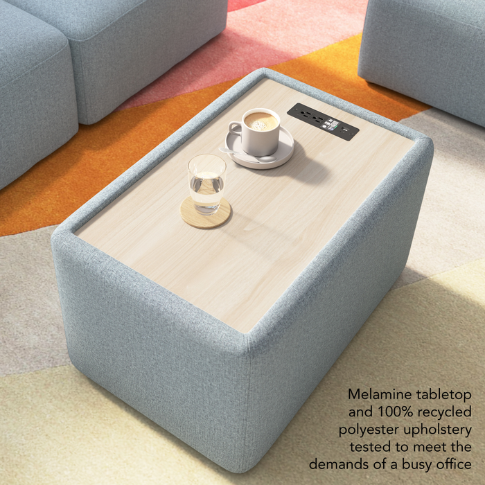 Assemble Modular 2 Seater Sectional with Charging Station