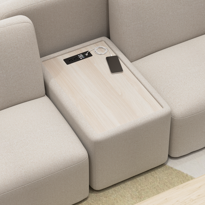 Assemble Modular Side Table with Charging Station