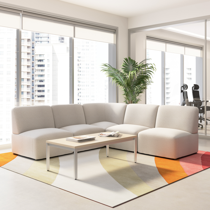 Assemble Modular 5 Seater L Shaped Sectional Lounge Sofa