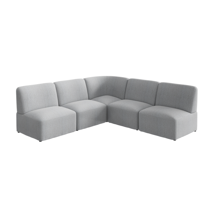 Assemble Modular 5 Seater L Shaped Sectional Lounge Sofa