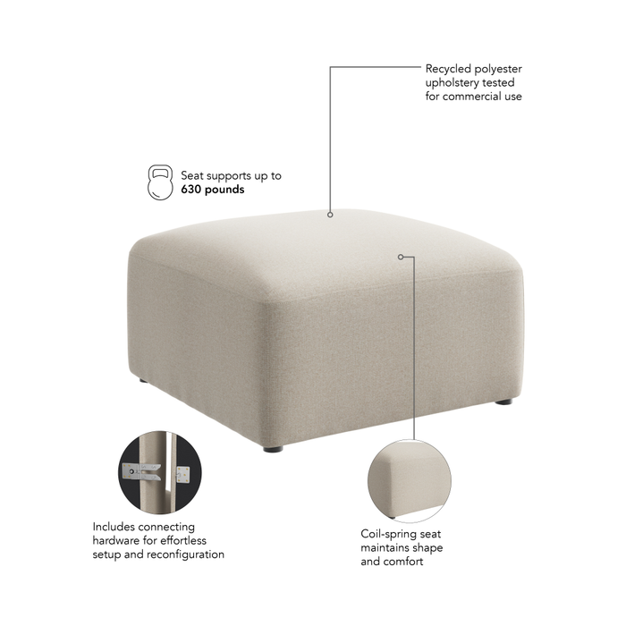 Assemble Modular Lounge Ottoman