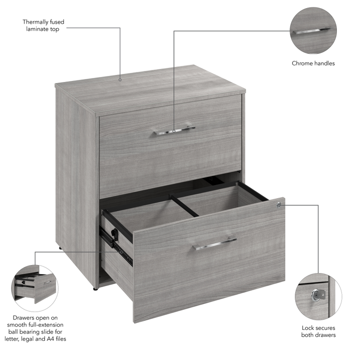 Hustle 2 Drawer Lateral File Cabinet