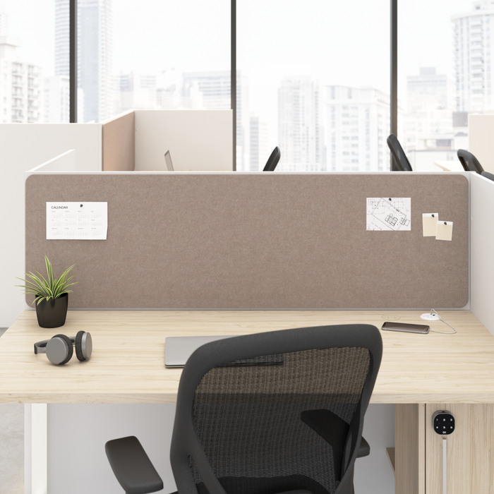 Hustle Tackboard for 60-inch Cubicle Desk