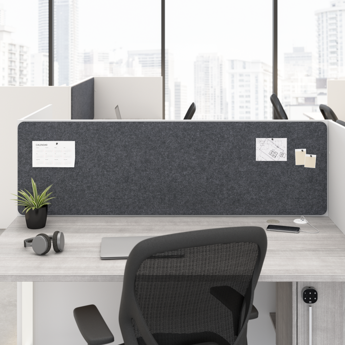 Hustle Tackboard for 60-inch Cubicle Desk