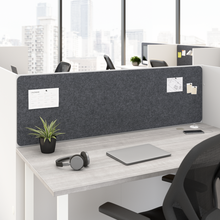 Hustle Tackboard for 60-inch Cubicle Desk