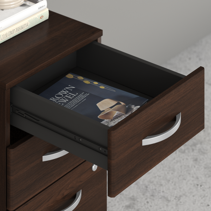 Studio C 72W x 36D U Shaped Desk with Hutch and Mobile File Cabinet