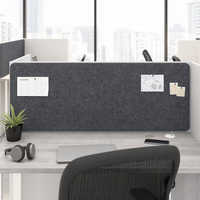 Hustle Tackboard for 48-inch Cubicle Desk