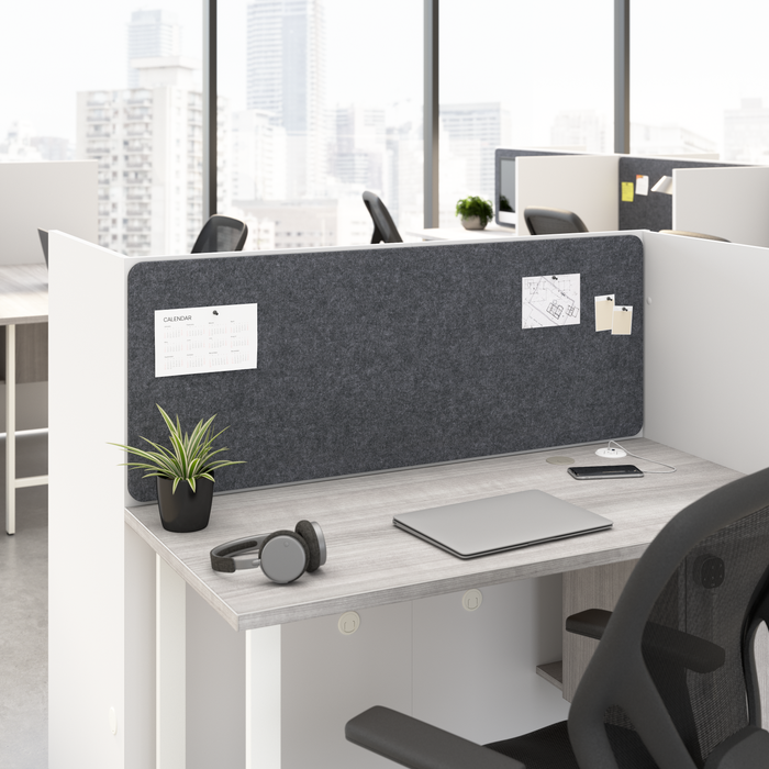 Hustle Tackboard for 48-inch Cubicle Desk