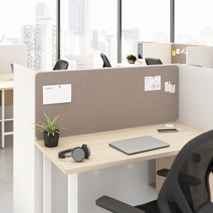 Hustle Tackboard for 48-inch Cubicle Desk