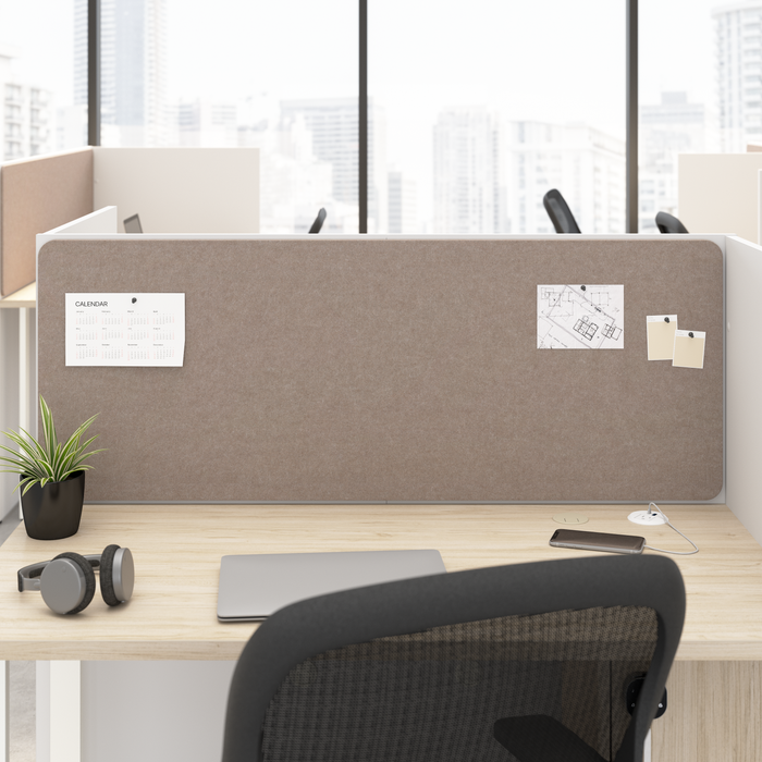 Hustle Tackboard for 48-inch Cubicle Desk